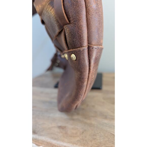 Hobo Brand Leather Handbag with gold studs - Picture 10 of 16